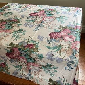 NWOT Vintage Cyrus Clark "Duchess" Cotton Floral Interiors Fabric Pink 52x54